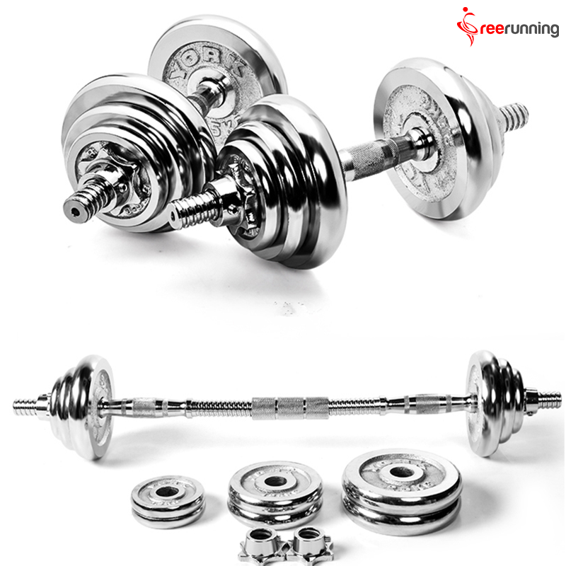 15KG / 20KG Adjustable Dumbbell Barbell Chrome Dumbbell Set