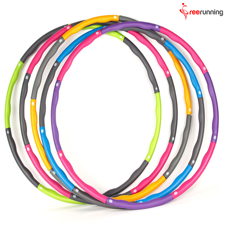 1KG Collapsible Weighted Hula Hoop Fitness Workout Gym Exercise ABS