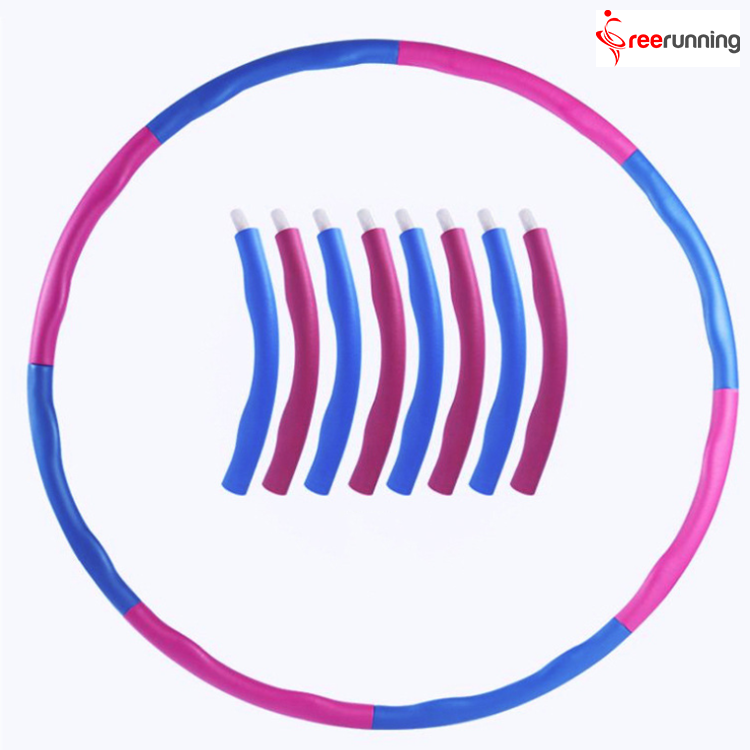 1KG Collapsible Weighted Hula Hoop Fitness Workout Gym Exercise ABS